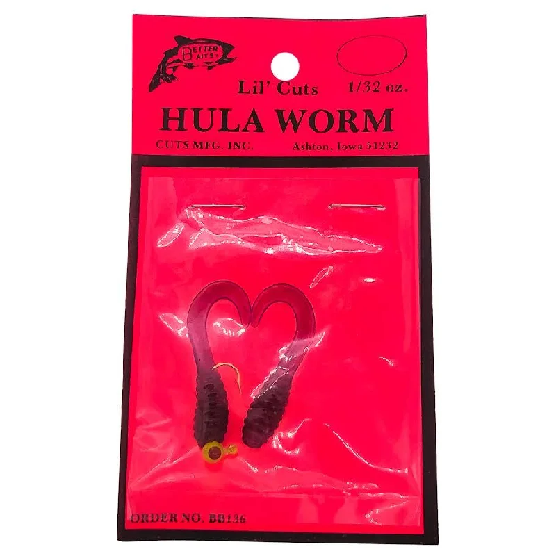 Better Baits Lil' Cuts Hula Worm 1/32 Oz Qty 2