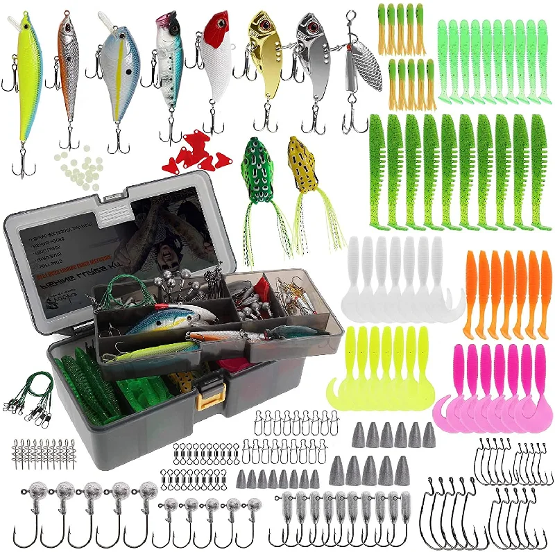 210 pcs Fishing Lures Set