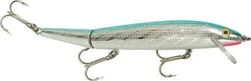 Jointed Minnow Lure, 3 12, 516 Oz, SilverBlue, Floating