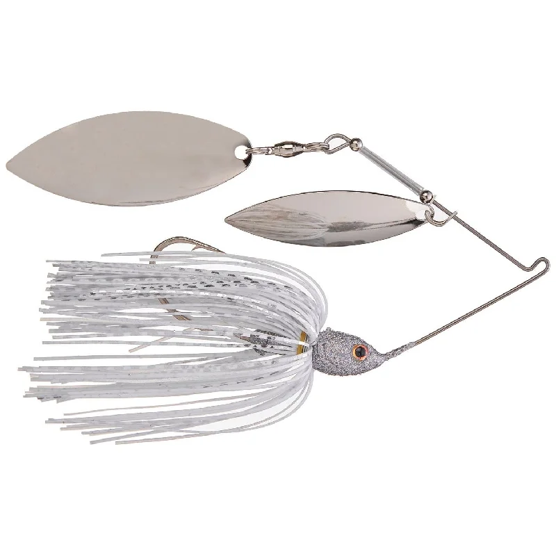 Strike King Tour Grade Spinnerbait 1/2 Oz Double Willow White/Silver