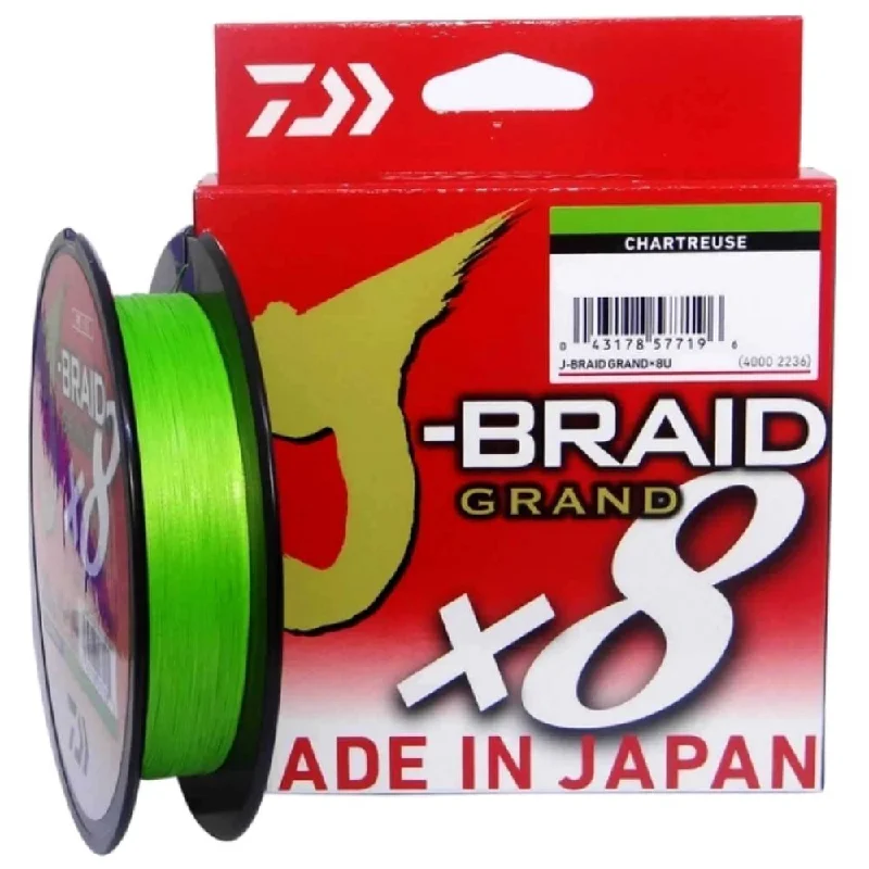 Daiwa J-Braid 8 Grand #2-30lb-300m Chartreuse