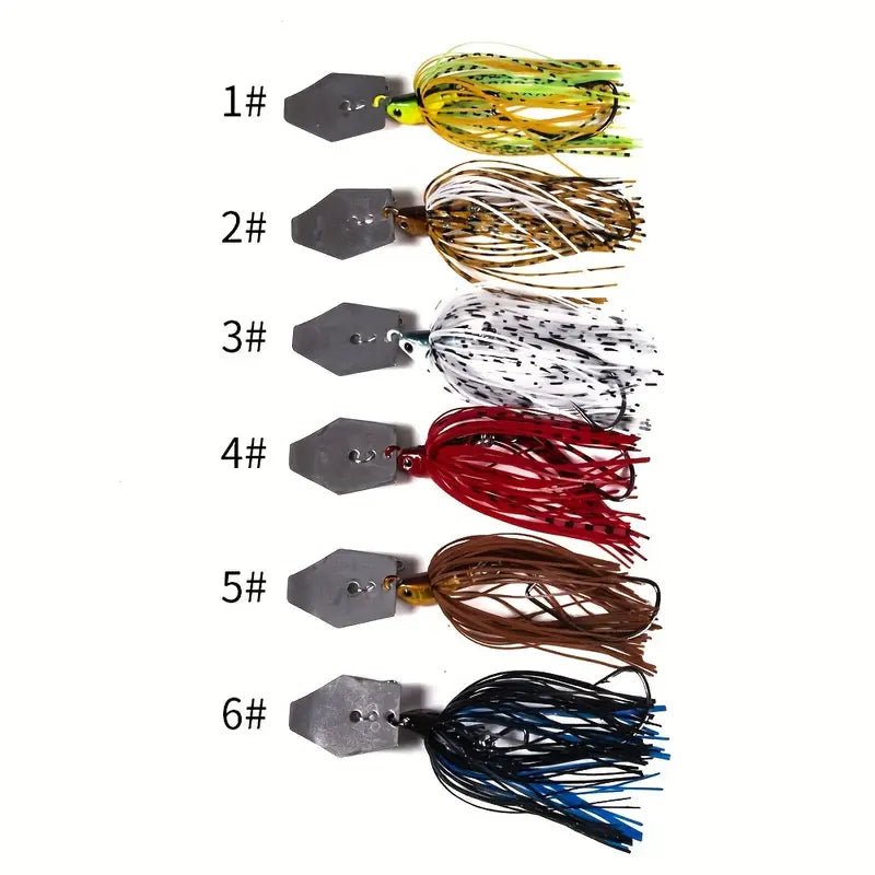 FAS Chatterbaits With Sequin and Tassel Tail 7/16 Oz