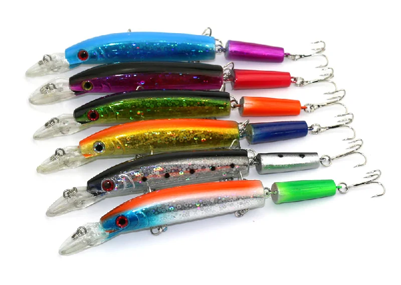 HENGJIA 30pcs jointed minnow fishing lure popular plastic  fishing bait 14.5CM 15G 4#hooks plastic hard bass fishing tackle