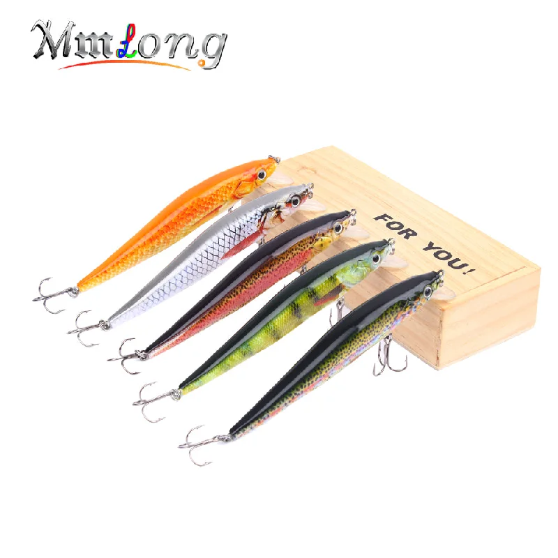 Mmlong 6.5cm Popular Mini Minnow Fishing Lure Realistic Fishing Bait 5 Color Unique Crankbait 2.4g Wobbler Fish Tackle MH09A