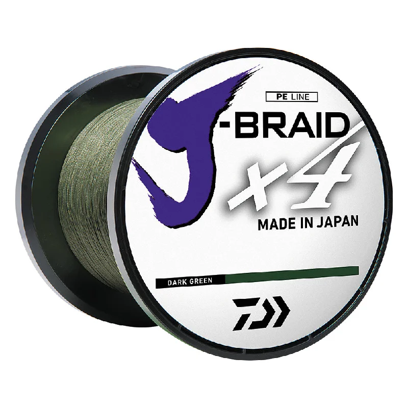 Daiwa J-BRAID x4 Braided Line - 15lb - 300 yds - Dark Green [JB4U15-300DG]