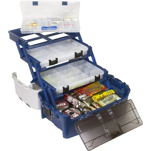 XXB PLANO 723700 Hybrid Hip 3-Stowaway Tackle Box 3700 - Blue