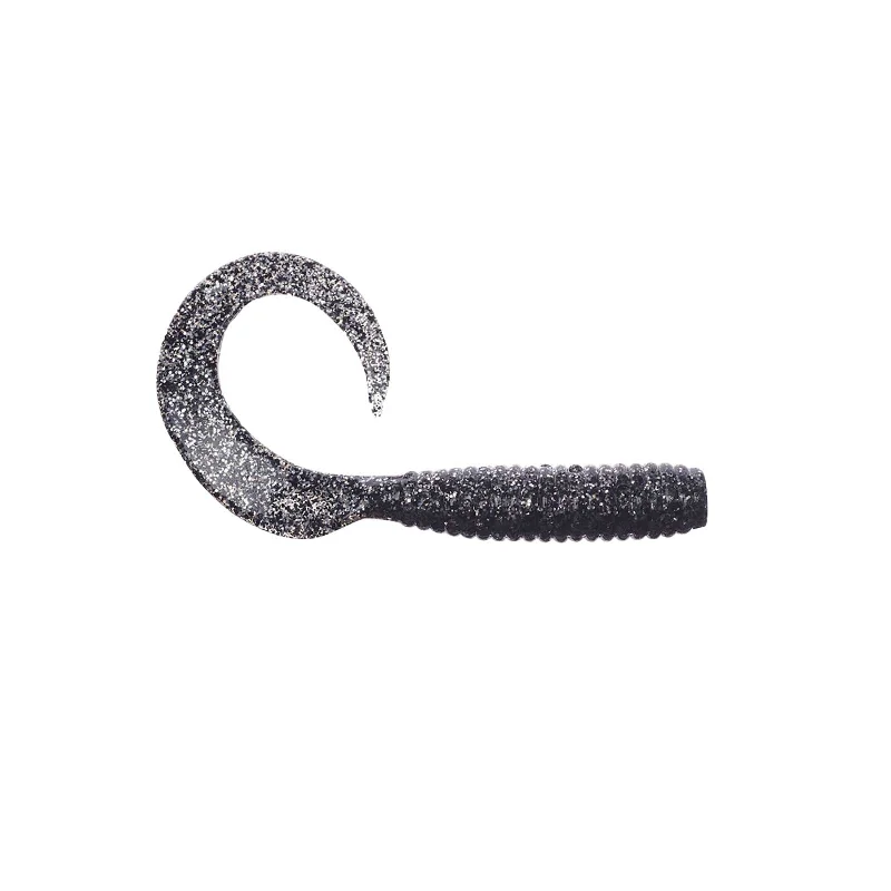 Berkley Gulp! Saltwater Grub - 8 in. - Black Bling