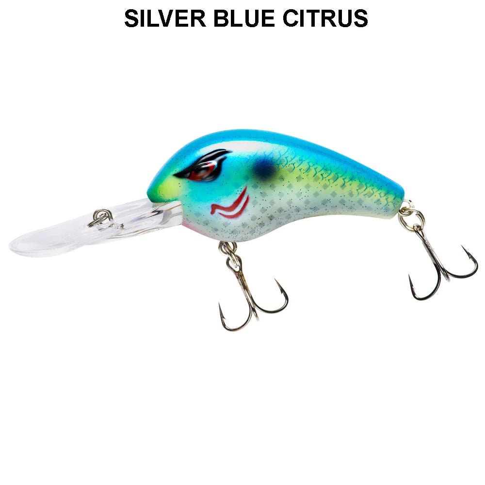 Booyah Streak IV Deep Diving Crankbait 6.25" 2 oz. Silver Blue Citrus