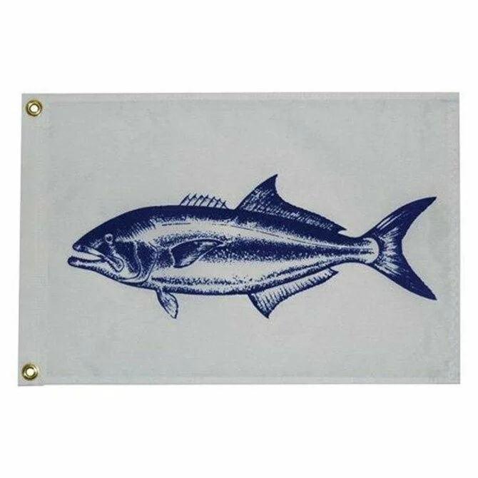 Taylor Made - Blue Fish Flag  12" x 18"