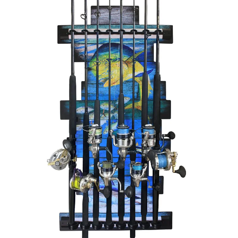 Guy Harvey Mahi 8 Rod Wall Rack