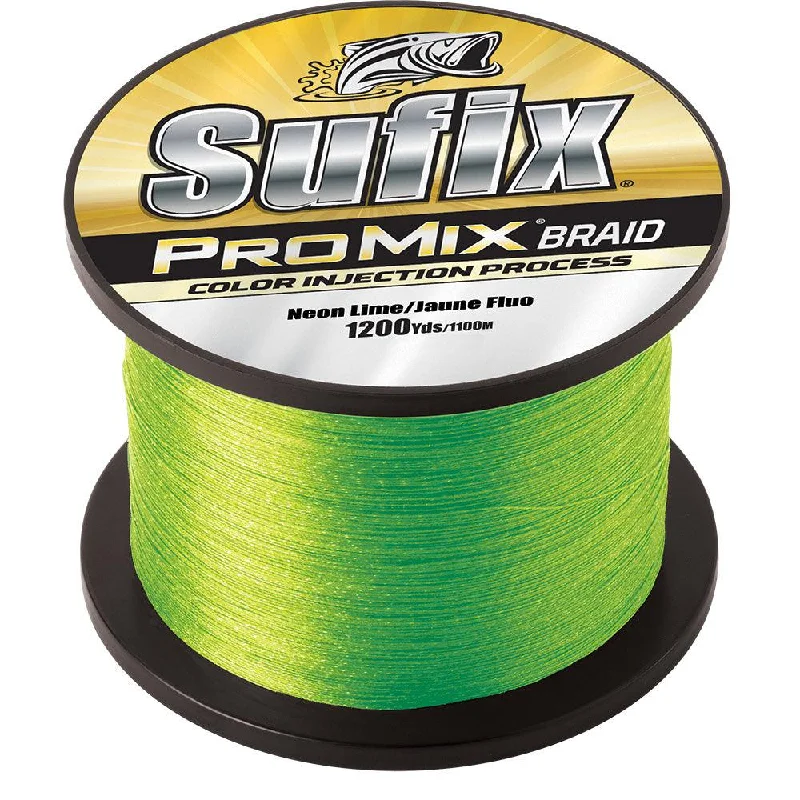 Sufix ProMix Braid - 50lb - Neon Lime - 1200 yds [630-350L]