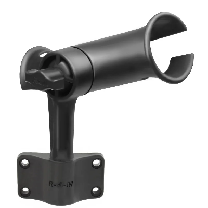 RAM® Tube Jr.™ Rod Holder with Bulkhead Base - 4" Post