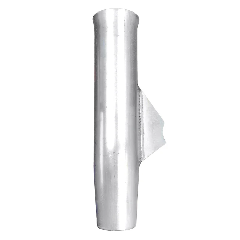 Tigress Weld On Aluminum Flared Rod Holder w/Blade Mill Finished 10" [66244]