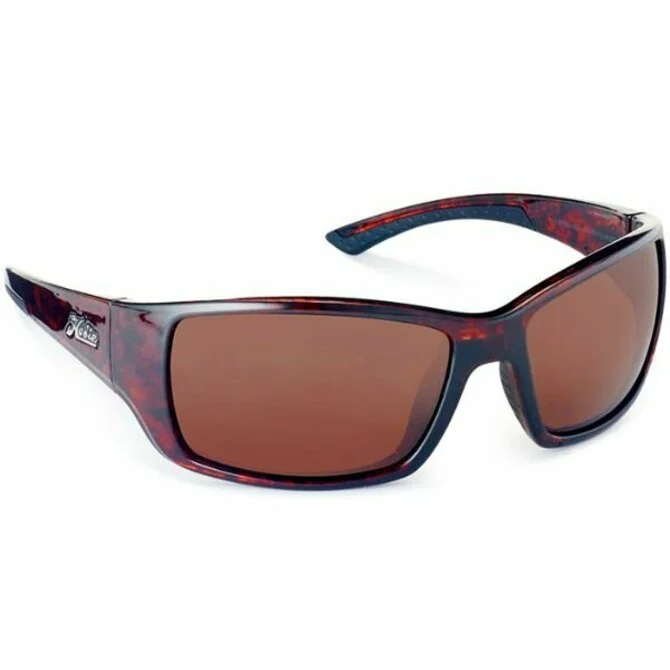 Shiny Dark Brown Tortoise Frame, Copper Polarized Lens