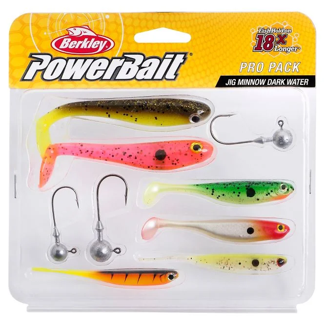 New Berkley Pro Pack Jig Minnow Dark Water Lure Fishing Set - Lures & Jigheads - 1532033