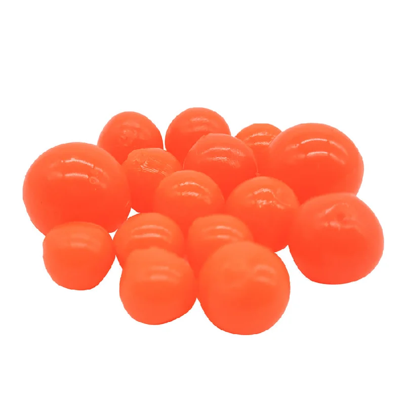 BnR Tackle Soft Beads, 18mm, Shrimp, Neutral Buoyancy, 8/pack