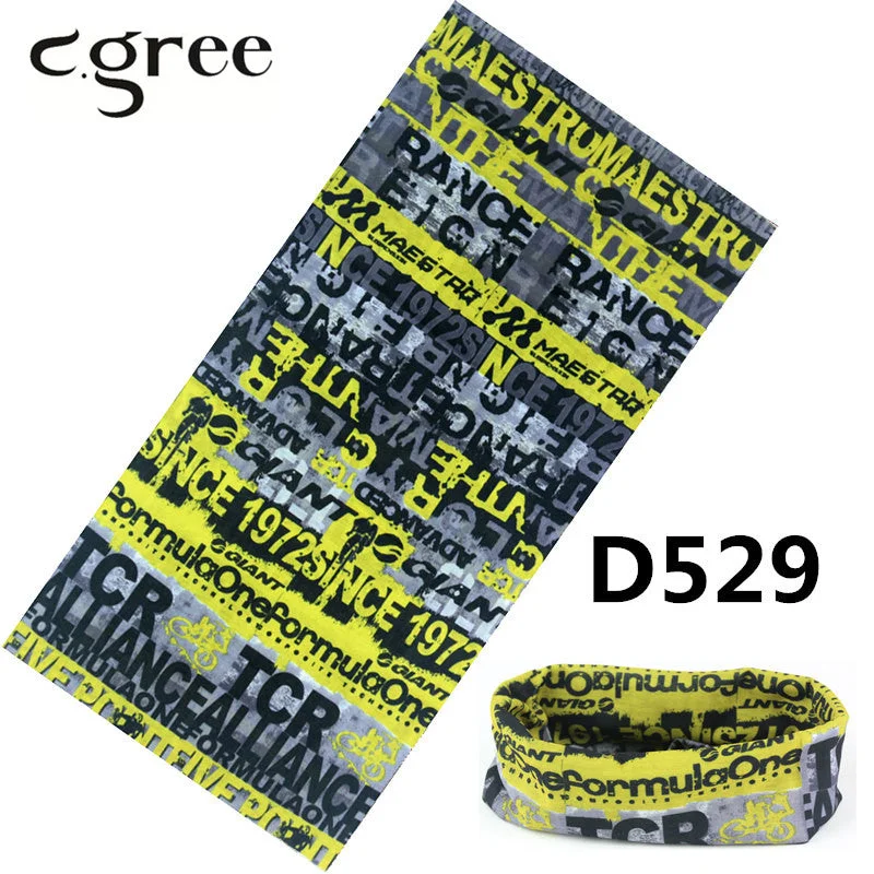 C.gree 2017 Popular Bandanas Multifunctional Seamless Tubular Fishing Bandana 25*48cm Anime Sport Tube Scarf hijab Head Wrap