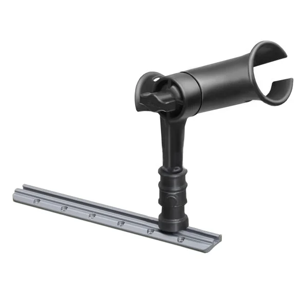 RAM® Tube Jr.™ Rod Holder with RAM® Adapt-A-Post™ Track Base - 4" Post