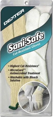 Dexter Russell SSG1-M SANI-SAFE Medium Cut Resistant Glove - Blended Material, Yellow/White