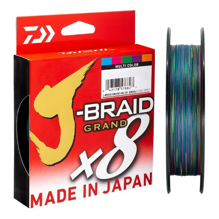 Daiwa J-Braid 8 Grand #2.5-35lb-150m Multi-Colour