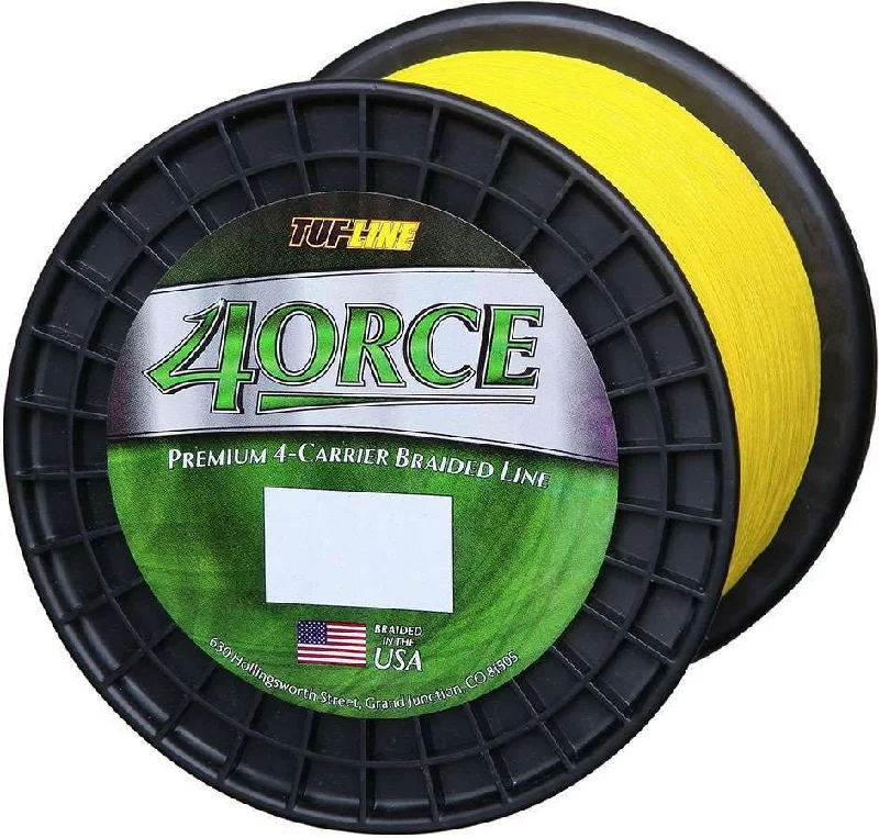 TUF-LINE 4ORCE Braid - Yellow - 2,500 Yd. (40 Lb. - 65 Lb.) 50 Lb.