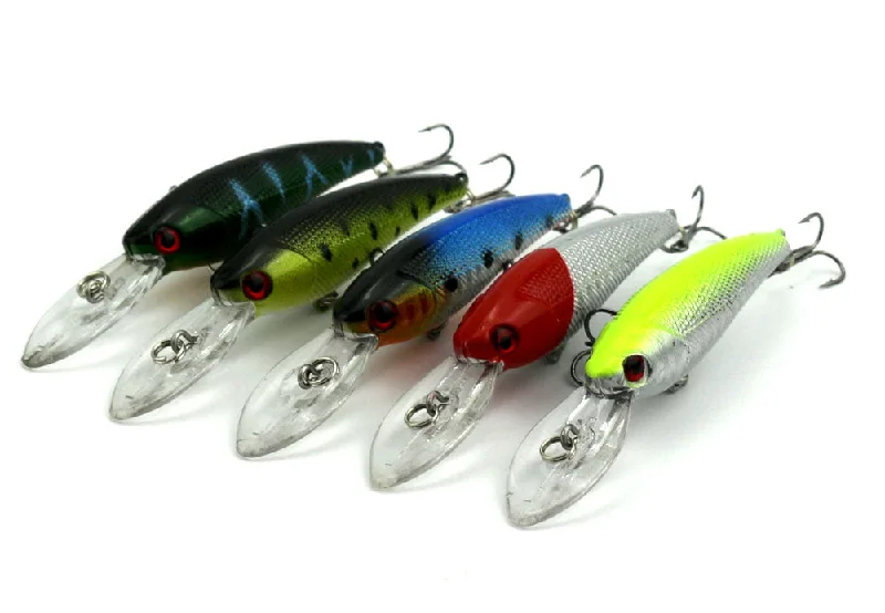 10pc Fishing Lures 9cm/8g Fishing Tackle Colorful Minnow Bait Popular Wobbler Lure