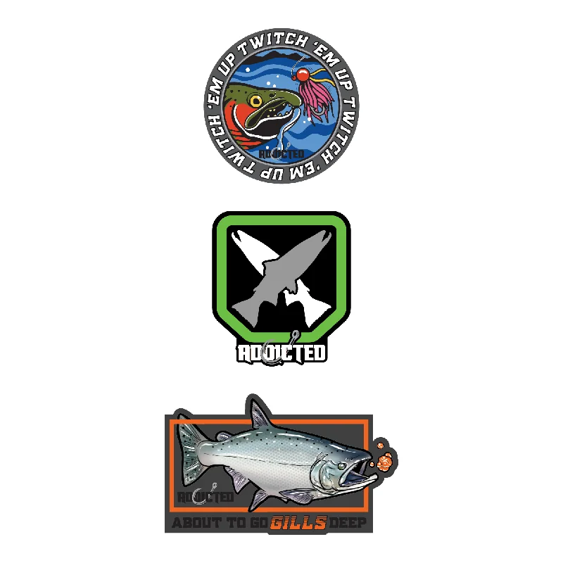 Fishing Addict Sticker Pack