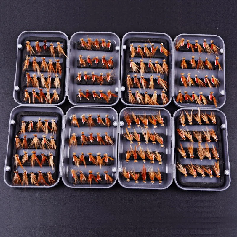 40pcs Patterns Assorted Popular Cone Head Tube Flies Salmon Fly Trout Fly Fishing Flies Lures