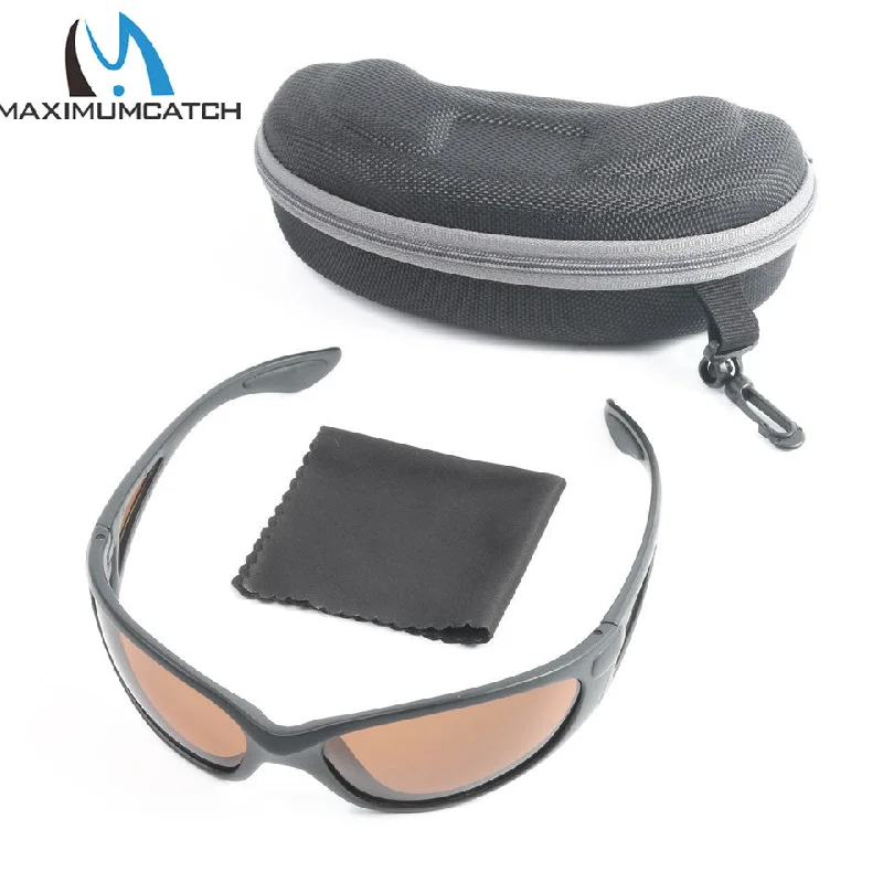 Maximumcatch AP1073 Popular Sport Sunglasses Brown Yellow And Grey Colors To Choose UV400 Fishing Sunglasses