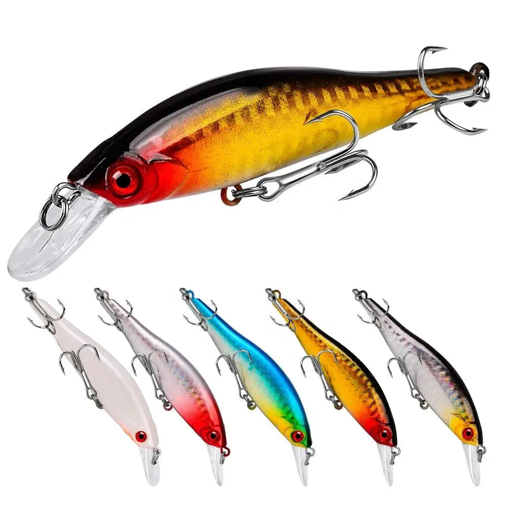 Lureswholesale® Sinking Minnow Crank Bait With Treble Hook