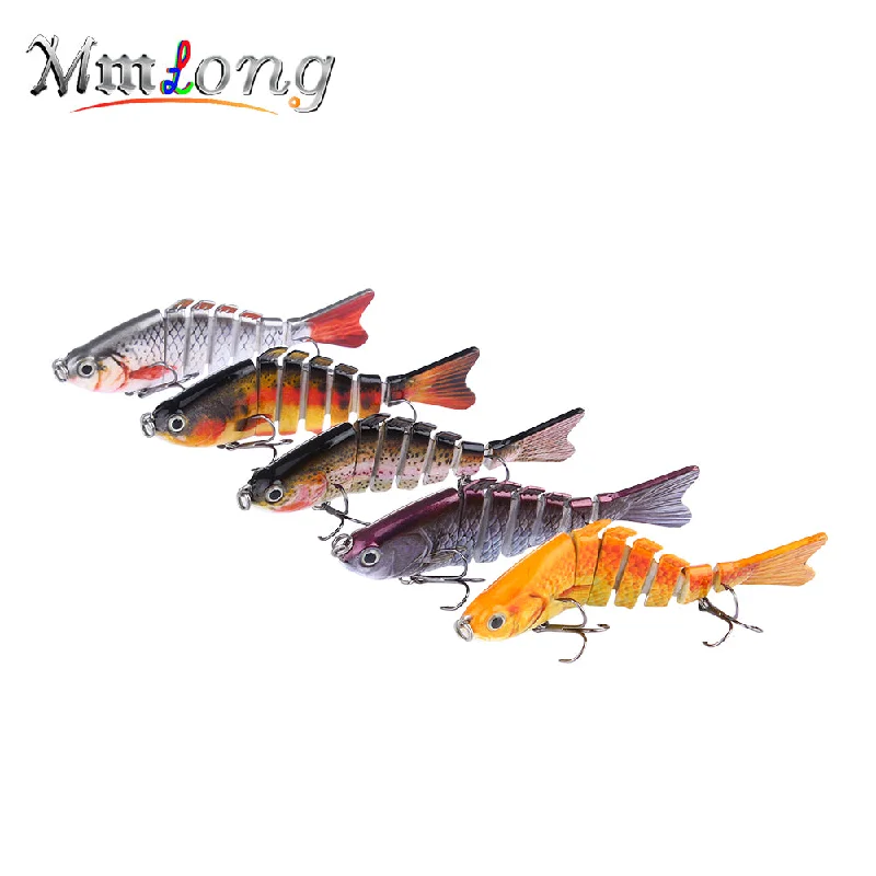 Mmlong 5pcs Popular Fishing Lure Multi Jointed Swimbait ML01 10cm Lifelike Hard Fish Bait  Artificial Crankbait Lures Wobbler