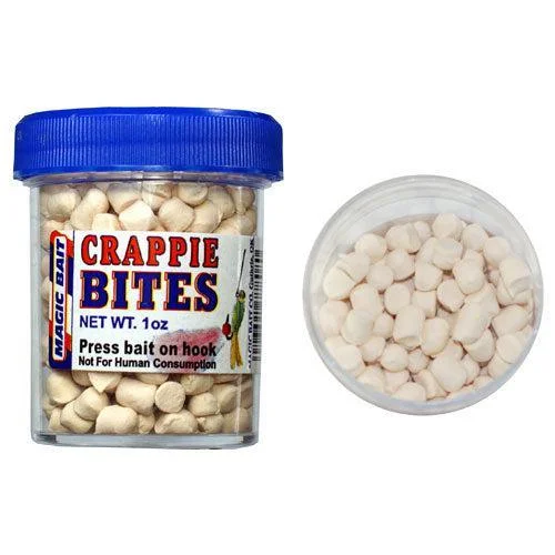 Magic Bait Crappie Bites 1 oz. White Glitter