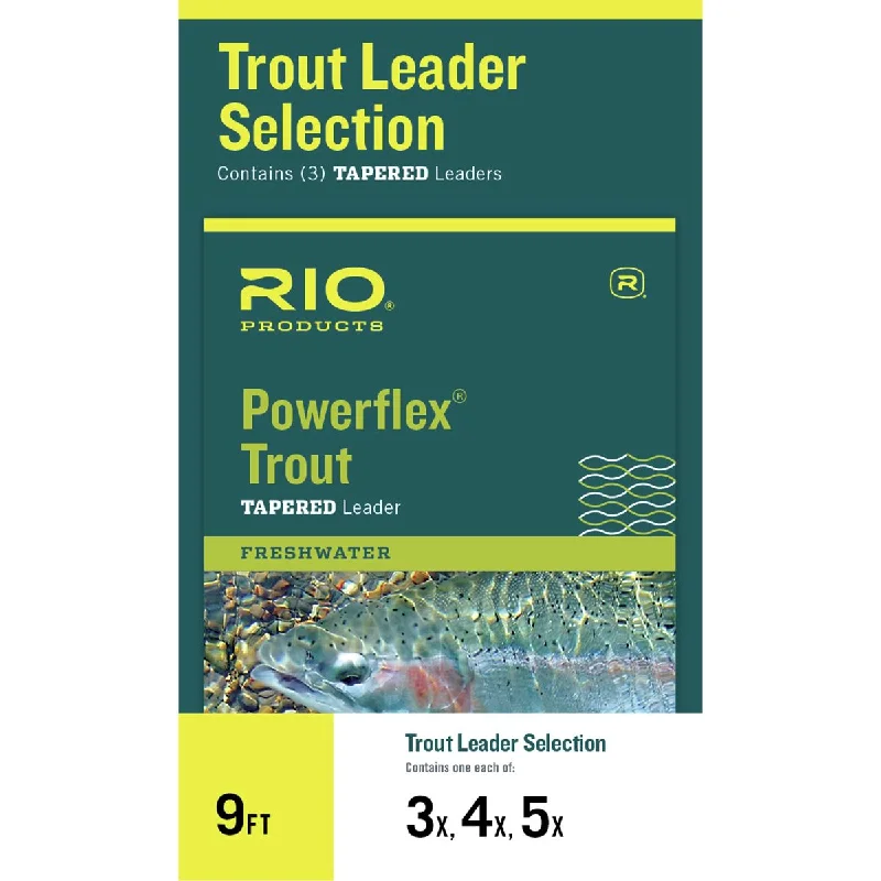 RIO Powerflex Trout Leader Selection 3X/4X/5X, 9ft