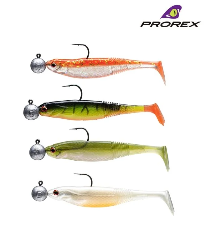 New Daiwa Prorex Classic Shad DF Pre-Rigged Perch Lures - Kit 1 - 16751-001