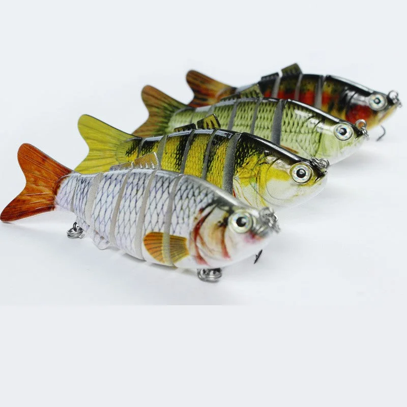 5pcs/set Popular Fishing Lure Multi Jointed Swim Bait Lifelike Hard Fish Bait Artificial Crankbait  4 Color Optional MML01A