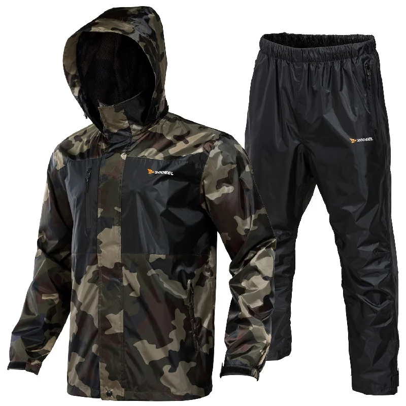 Camouflage Waterproof Fishing Rain Suit for Men