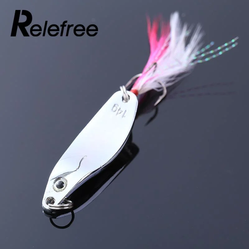 14g Metal Fishing Lures Spoon Tackle Crankbaits Paillette Bait Equipment Durable Strong Tool Popular