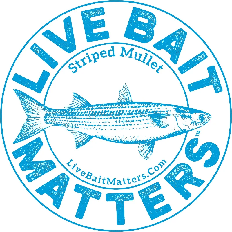 Live Bait Matters - Mullet 5" Round Sticker