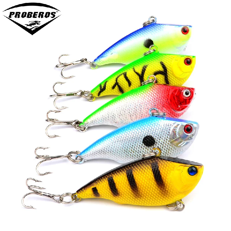 New VIB lures,5.5CM/7.5G 5 color popular plastic Minnow lure,fishing lure,fishing bait,lobster Alien bait,5pcs/lot DW-1226