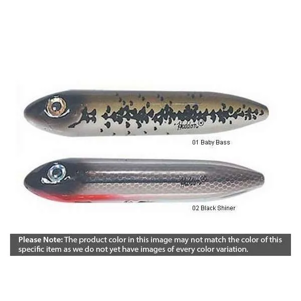 Heddon Super Spook Jr. 1/2 Oz. Freshwater Fishing Lure - Black Shore Shad